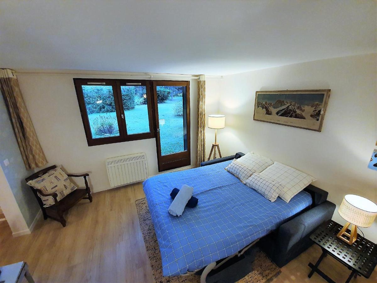 Chamonix Appartement Vue Mont Blanc Avec Jardin Exterior foto